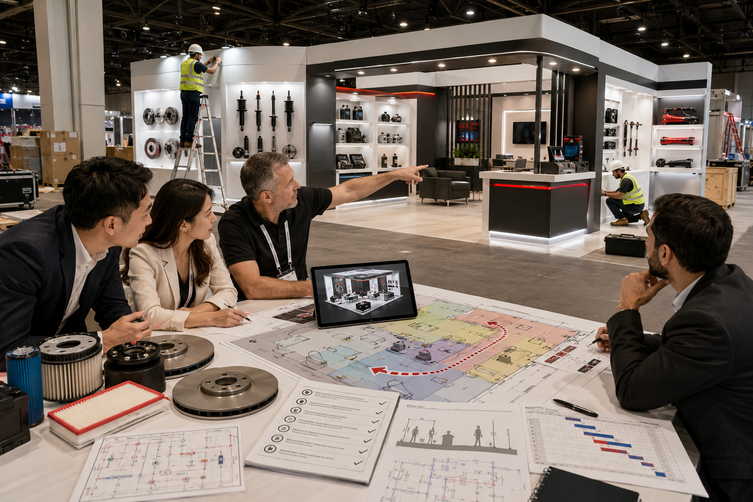 AAPEX Las Vegas booth guide showing a well-designed exhibit